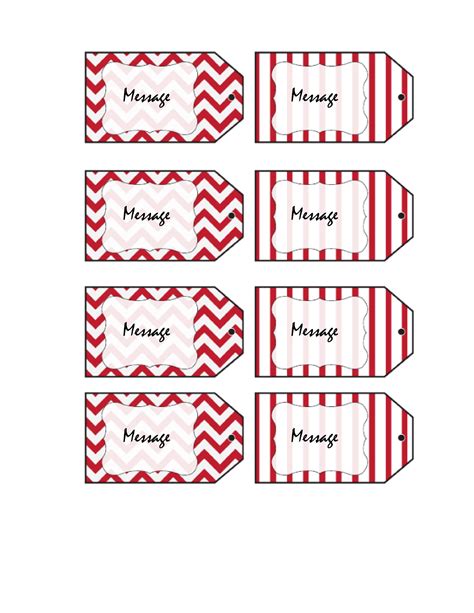 Printable Editable Gift Tag Template Printable Templates