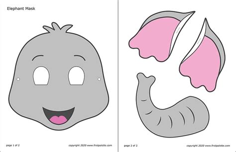 Printable Elephant Mask