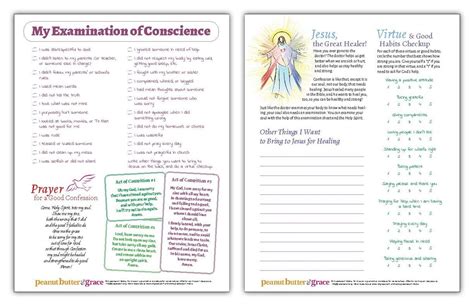Printable Examination Of Conscience Worksheet Calendar Printables