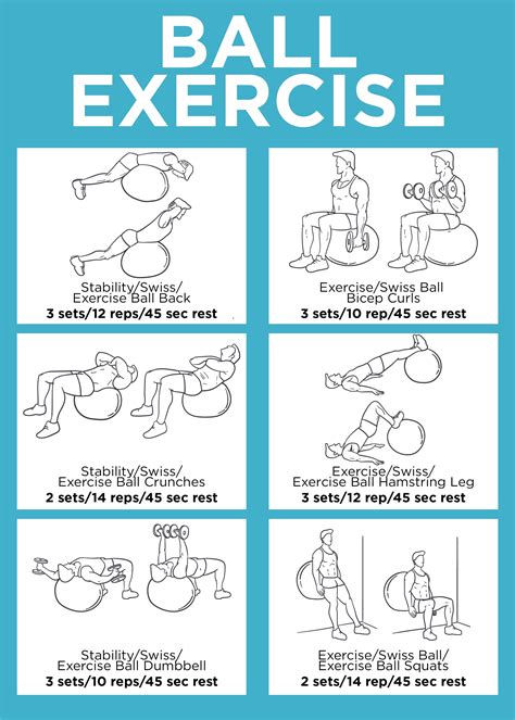 Printable Exercise Ball Workouts