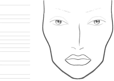 Printable Face Chart