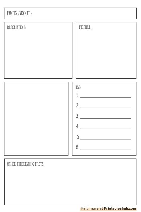 Printable Fact Sheet