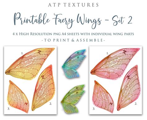 Printable Fairy Wings Template