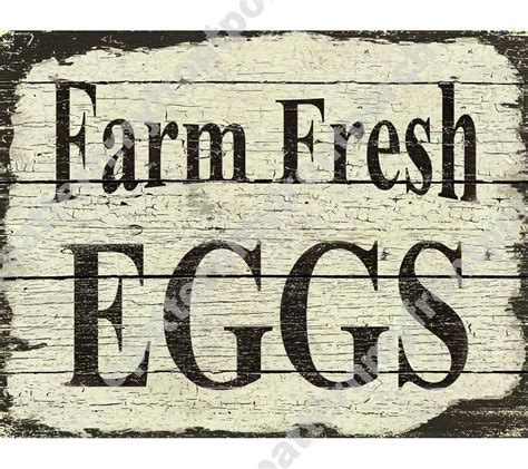 Printable Farm Fresh Eggs Sign