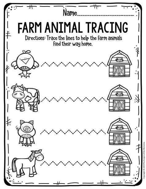Printable Farm Worksheets For Preschool