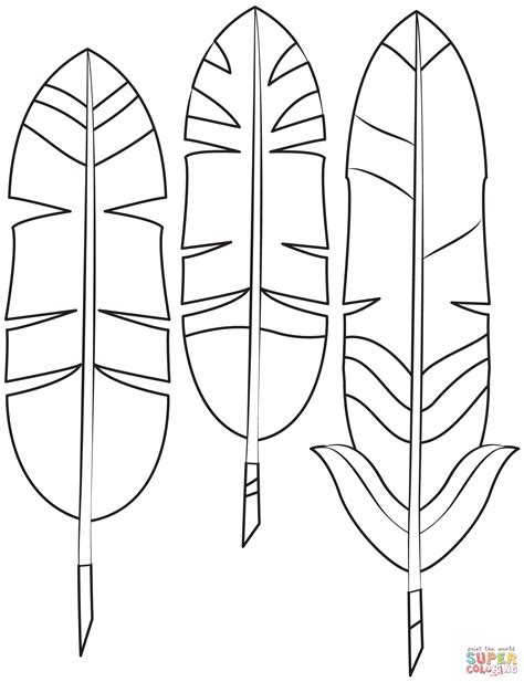 Printable Feather Coloring Page