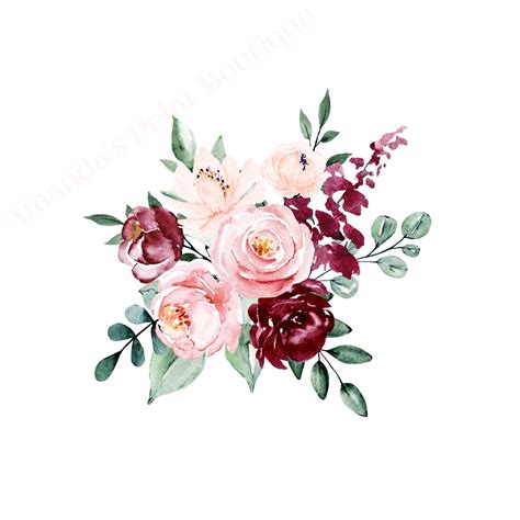 Printable Flower Bouquet Template