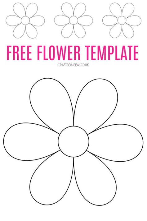 Printable Flower Template Pattern Pdf