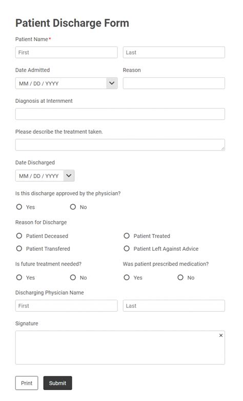Printable Form Creator Form to PDF AbcSubmit