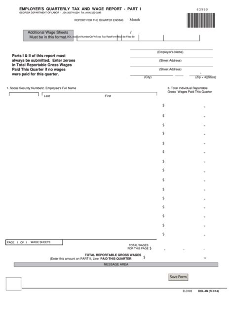 Printable Form Dol-4n