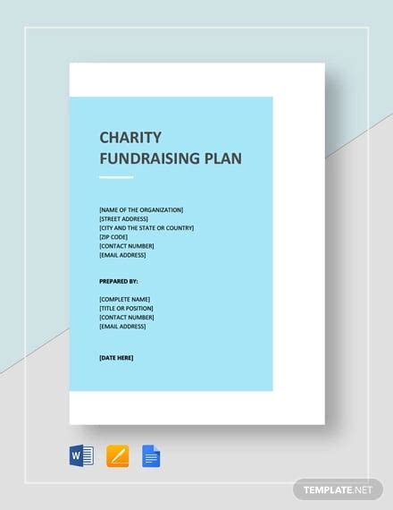 Printable Fundraising Plan Template Word