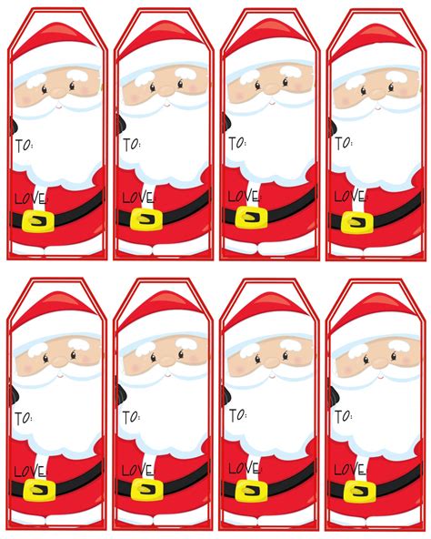 Printable Gift Tags From Santa