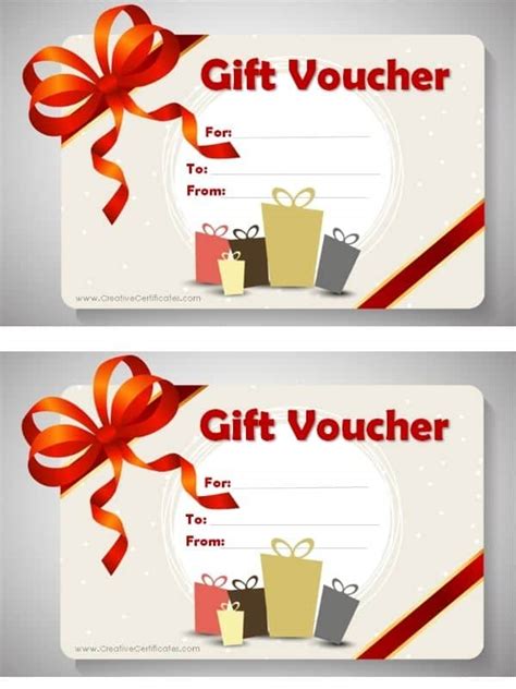Printable Gift Vouchers