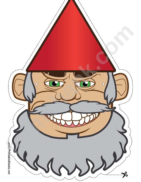 Printable Gnome Beard Pattern