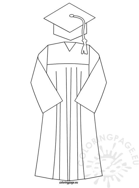 Printable Graduation Gown Pattern Printable Coloring Pages