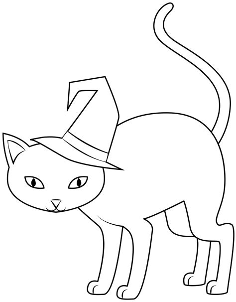 Printable Halloween Cat Template