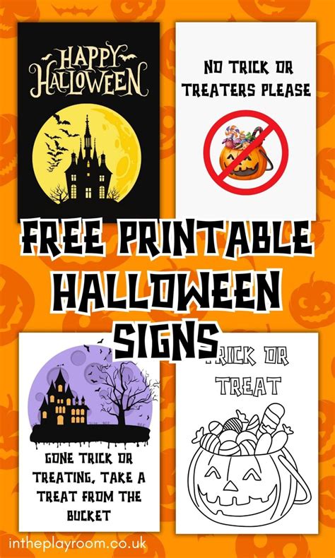 Printable Halloween Signs Free