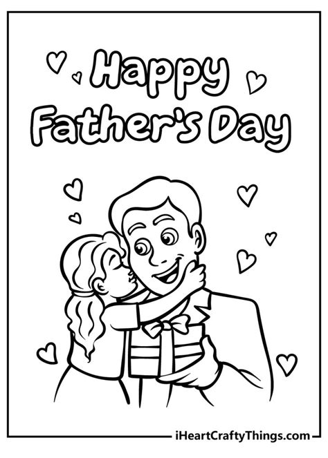 Printable Happy Father's Day Coloring Pages