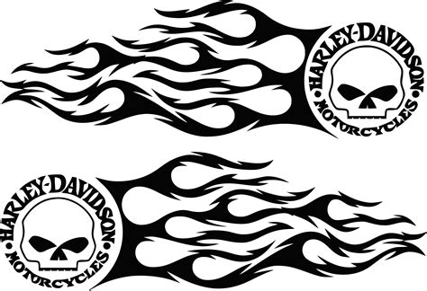 Printable Harley Davidson Flames