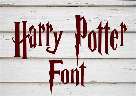 Printable Harry Potter Font