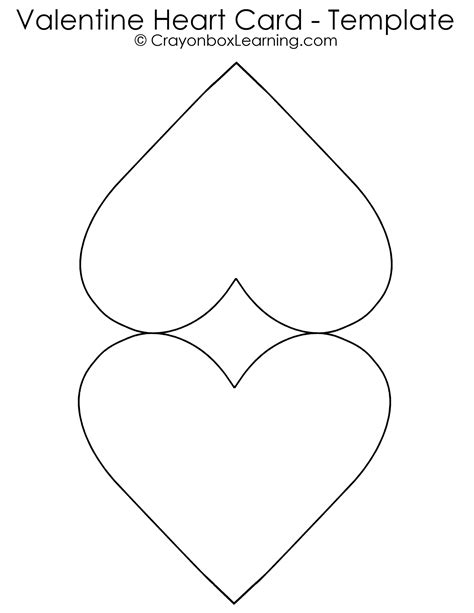 Printable Heart Card Template
