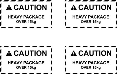 Printable Heavy Package Label