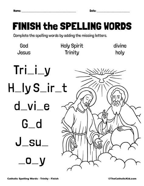 Printable Holy Trinity Worksheets