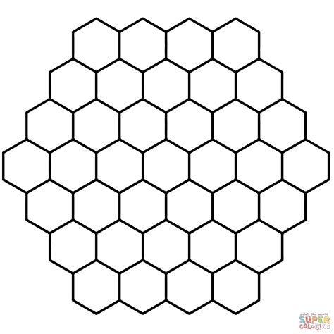 Printable Honeycomb Pattern