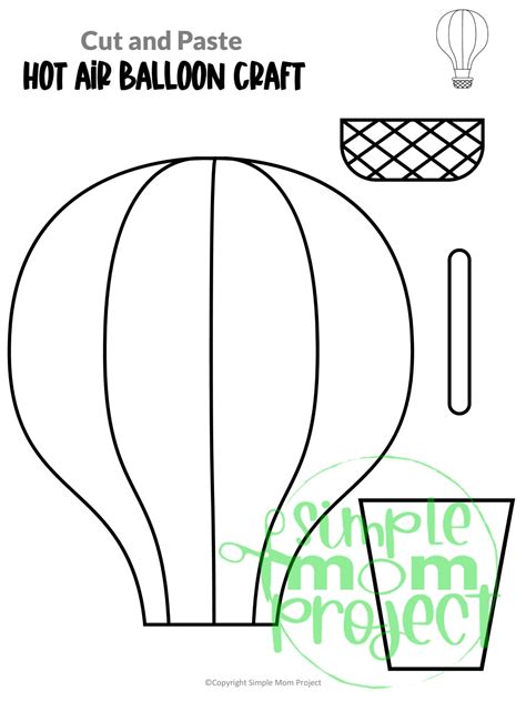 Printable Hot Air Balloon Craf