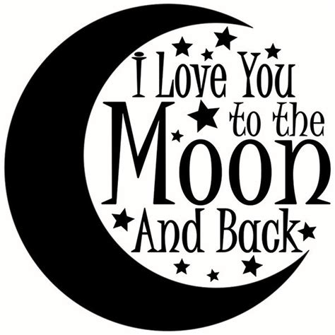 Printable I Love You To The Moon And Back