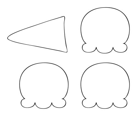 Printable Ice Cream Cone Pattern