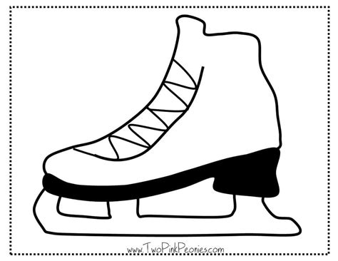 Printable Ice Skate Template