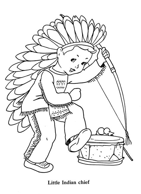 Printable Indian Coloring Pages Coloring Home