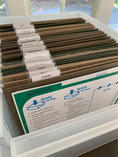 Printable Instant Home Filing System 27 File Cards/index Hanging File