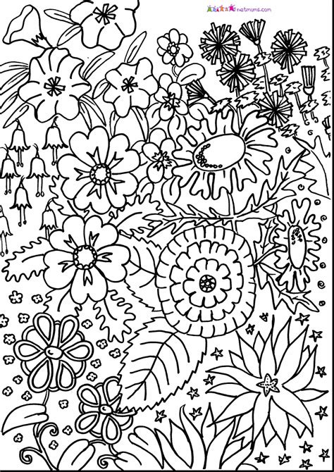 Printable Intricate Flower Coloring Pages Intricate Design Coloring