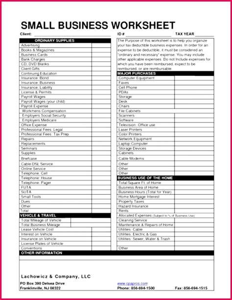 Printable Itemized Deductions Worksheet Customize and Print