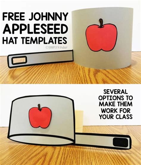 Printable Johnny Appleseed Hat