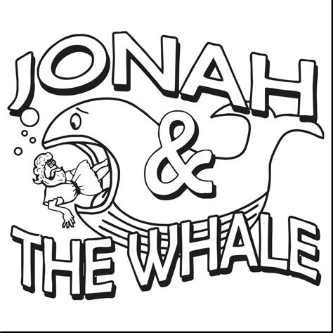 Printable Jonah And The Whale