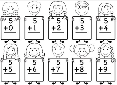 Printable Kindergarten Addition Worksheets