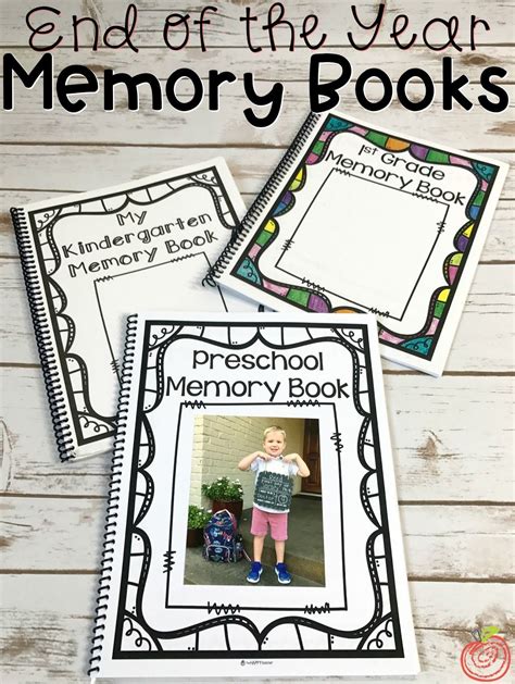 Printable Kindergarten Memory Book Pages