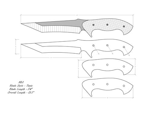 Printable Knife Patterns Customize and Print