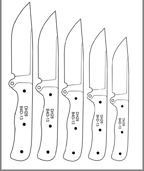 Printable Knife Templates Pdf