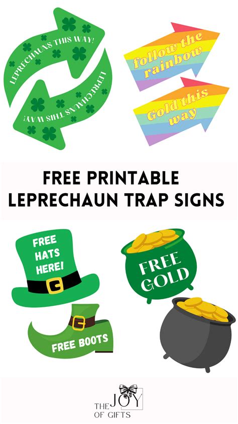 Printable Leprechaun Trap Signs