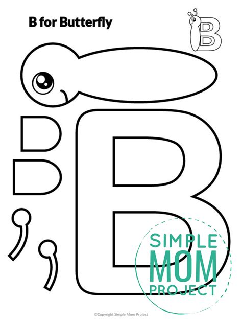 Printable Letter B Craft Template