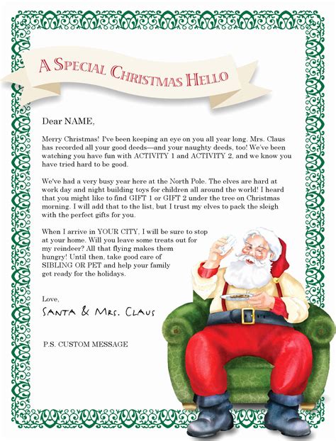 Printable Letter Explaining Santa Customize And Print