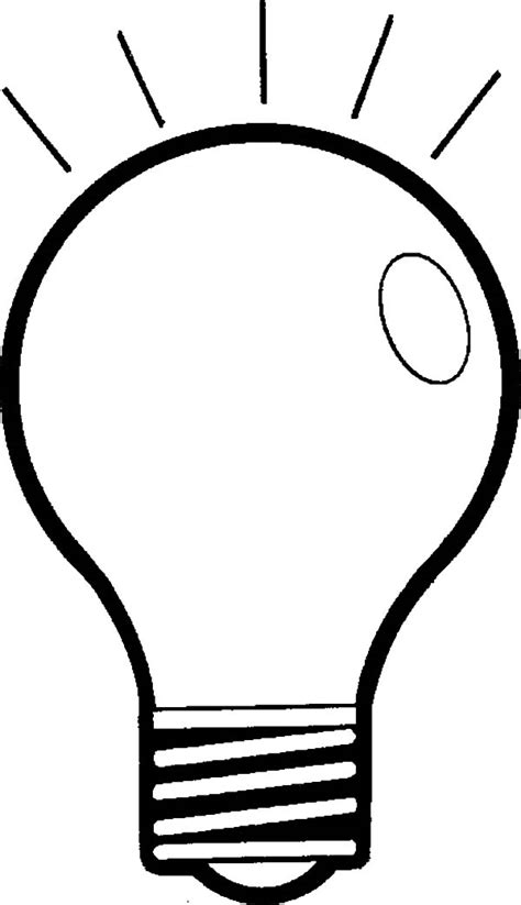Printable Light Bulb Template