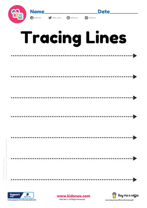 Printable Line Tracing Worksheets