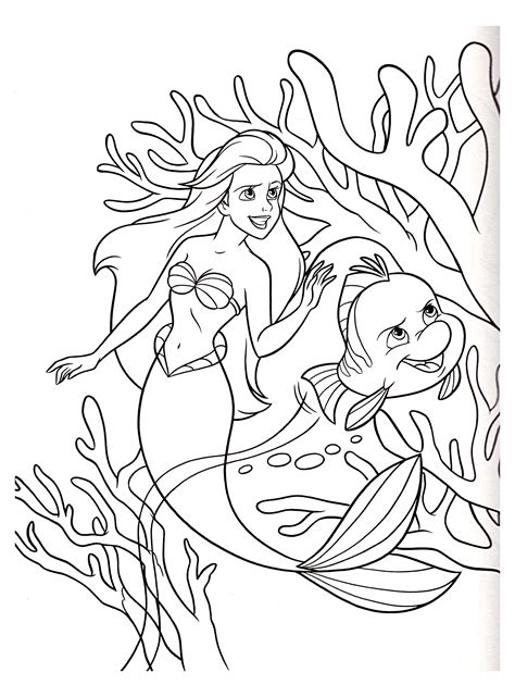 Printable Little Mermaid Coloring Pages