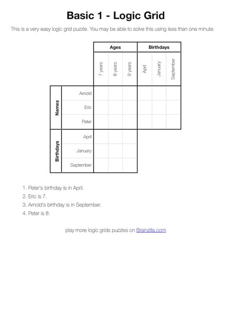 Printable Logic Grid Puzzles (Brainzilla).pdf DocDroid