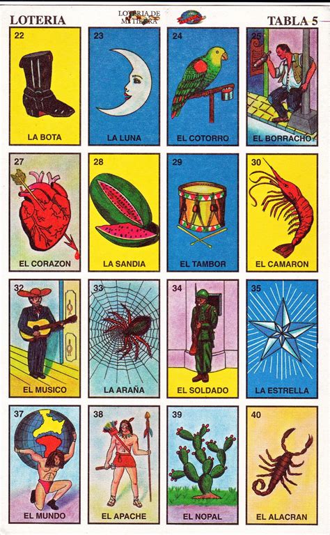 Printable Loteria Cards Pdf Free